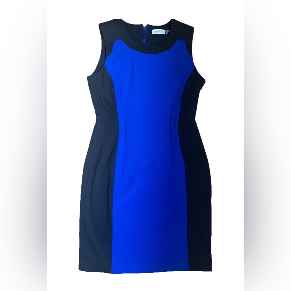 Calvin Klein Midi Dress size 10 Like New Royal Blue - Picture 6 of 14